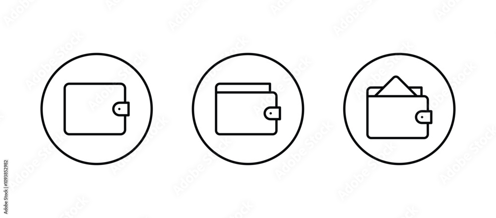 Wallet icon vector. wallet symbol icon Wallet icon vector. wallet symbol icon