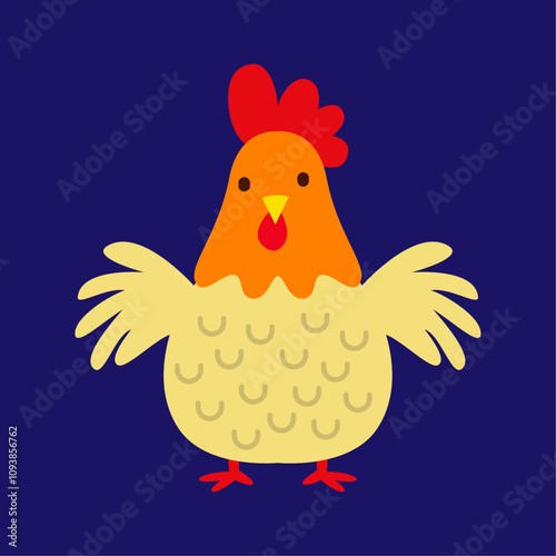 Chicken vector design icon symbol