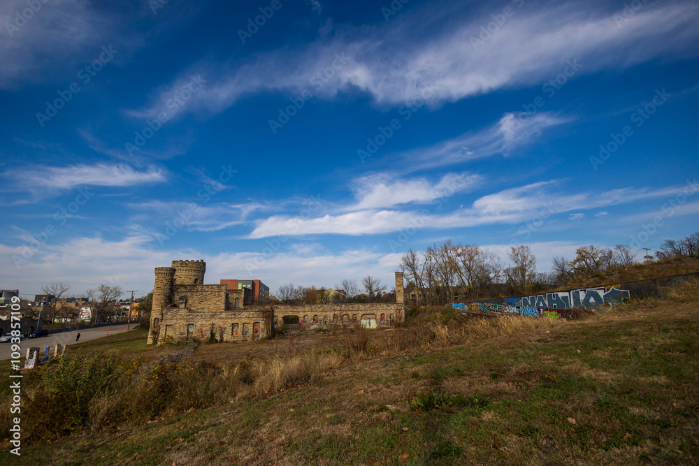 Deserted castle-like building in Kansas City lMO Deserted castle-like building in Kansas City lMO