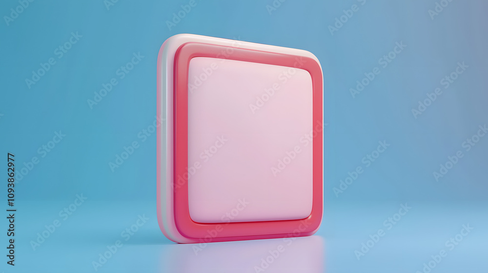Close icon interface isometric Cartoon 3D Close icon interface isometric Cartoon 3D