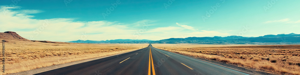 Open Road to Opportunity: A long empty highway, leading into the distance. Open Road to Opportunity: A long empty highway, leading into the distance.