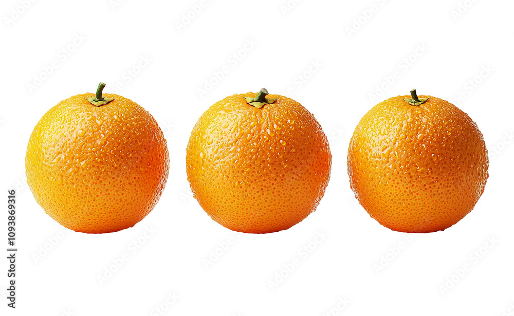 Fresh Orange Fruits on Transparent Background Fresh Orange Fruits on Transparent Background