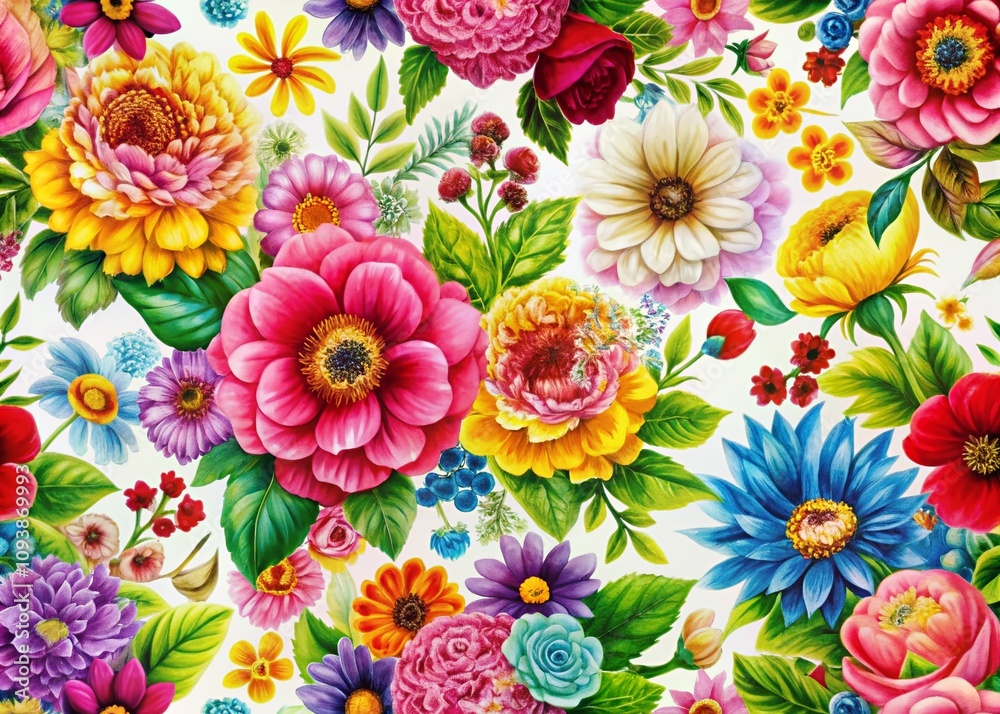 Elegant Floral Pattern on a White Background for Stunning Product Photography Featuring Vibrant Colors and Intricate Details Ideal for Marketing and Design Projects Elegant Floral Pattern on a White Background for Stunning Product Photography Featuring Vibrant Colors and Intricate Details Ideal for Marketing and Design Projects