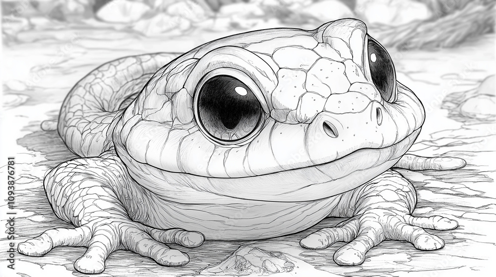 Obraz premium 蛇のような未確認生物（UMA）