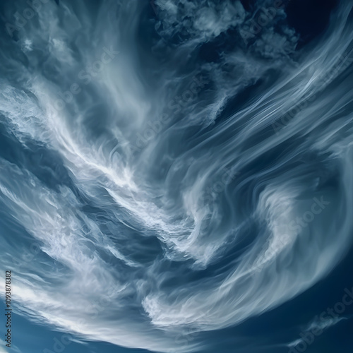 dense white clouds whirl and form in the dark blue sky in a close-up timelapse, showcasing nature's beauty highlighted by white, png