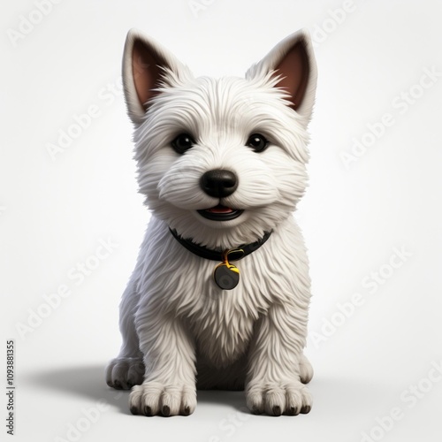 West Highland White Terrier Icon - Adorable Pet Design Material