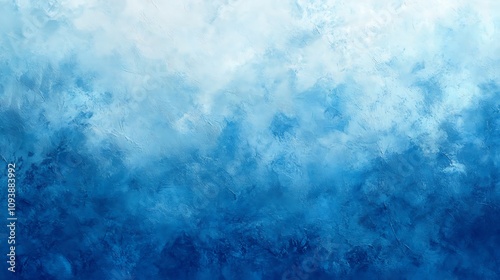 Abstract Blue Digital Painting: Celestial Sky Texture AI Generated