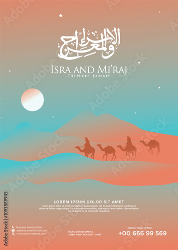 The night journey design poster template