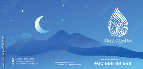 The night journey design banner template
