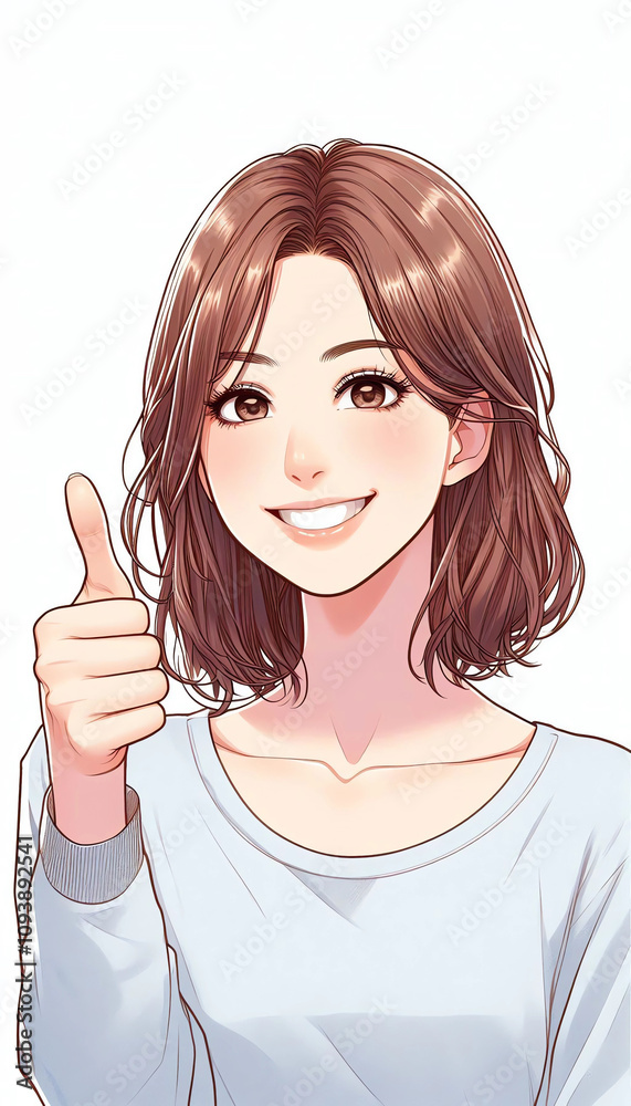 People material - image of a young woman with likes 人物素材ーいいねしてる若い女性風イメージ People material - image of a young woman with likes 人物素材ーいいねしてる若い女性風イメージ