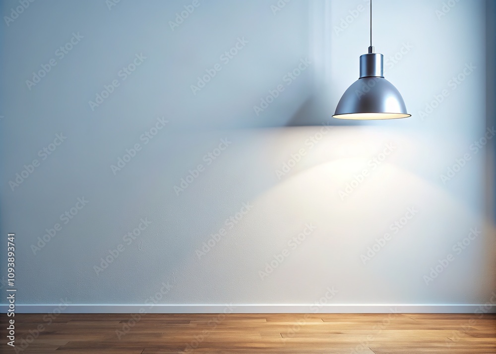 Empty White Wall Halogen Lamps Copy Space Interior Design Empty White Wall Halogen Lamps Copy Space Interior Design