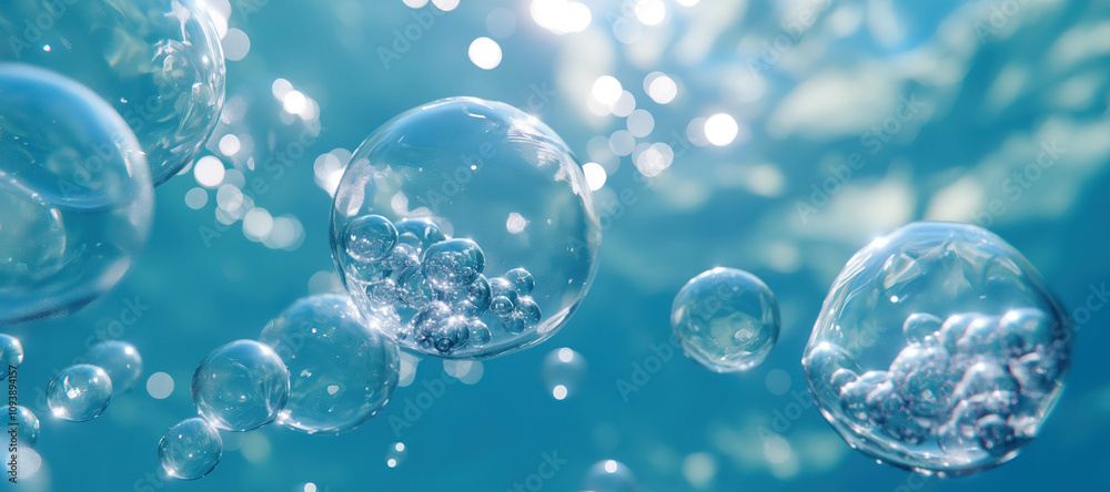 water foam bubbles background, circle 2 water foam bubbles background, circle 2