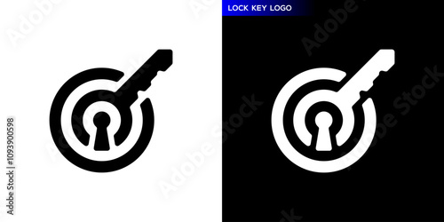 Key logo. Privacy, security. Icon symbol design template EPS 10.