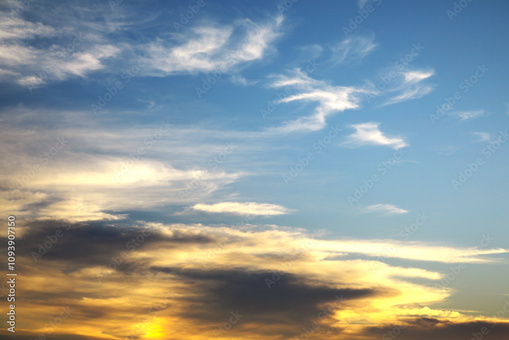 夕暮れの空模様 夕暮れの空模様