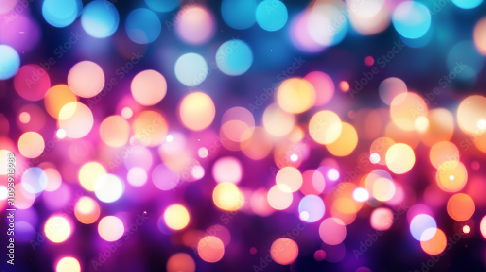 Colorful bokeh lights abstract background digital art nighttime vibrant atmosphere creative design Colorful bokeh lights abstract background digital art nighttime vibrant atmosphere creative design