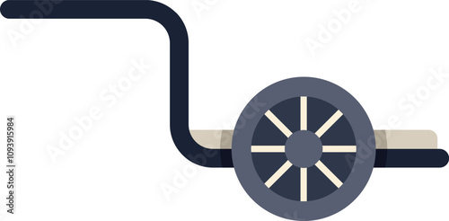 Cannon shooting a ballistics trajectory, perfect for projects related to war, military and history