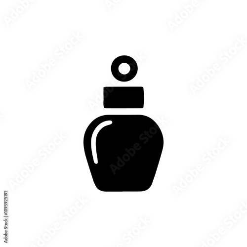Simple Vector Icon of a parfume – Logo Design Illustration