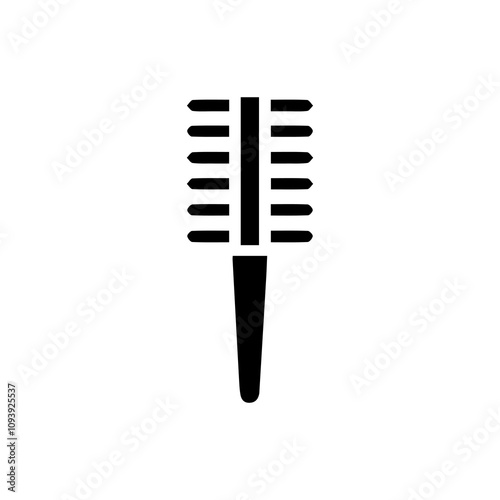 Simple Vector Icon of a comb haircare – Logo Design Illustration