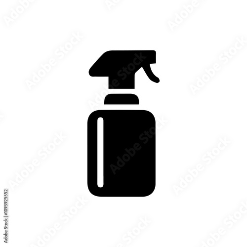 Simple Vector Icon of a facial spray – Logo Design Illustration