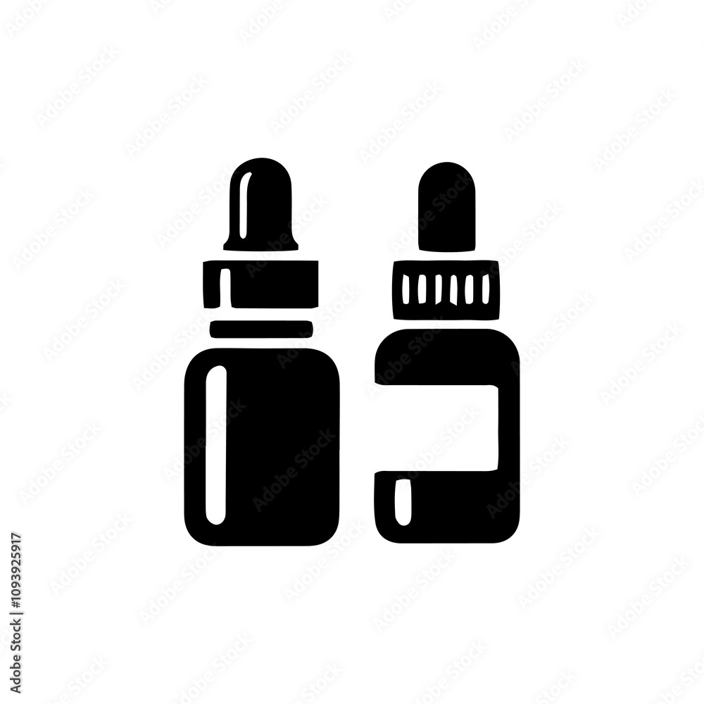Simple Vector Icon of a hair vitamins – Logo Design Illustration Simple Vector Icon of a hair vitamins – Logo Design Illustration