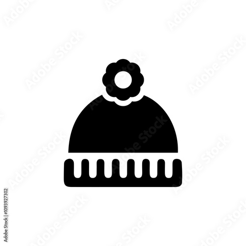 Simple Vector Icon of a beanies – Logo Design Illustration