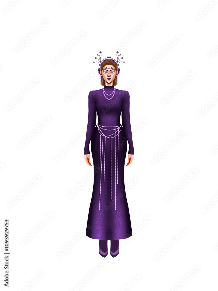 fashion illustration of a woman wearing a charming classic luxury dress for fashion design illustration needs fashion illustration of a woman wearing a charming classic luxury dress for fashion design illustration needs