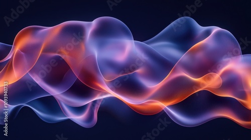 Abstract colorful flowing wave.