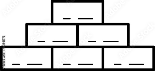 bricks outline illustration