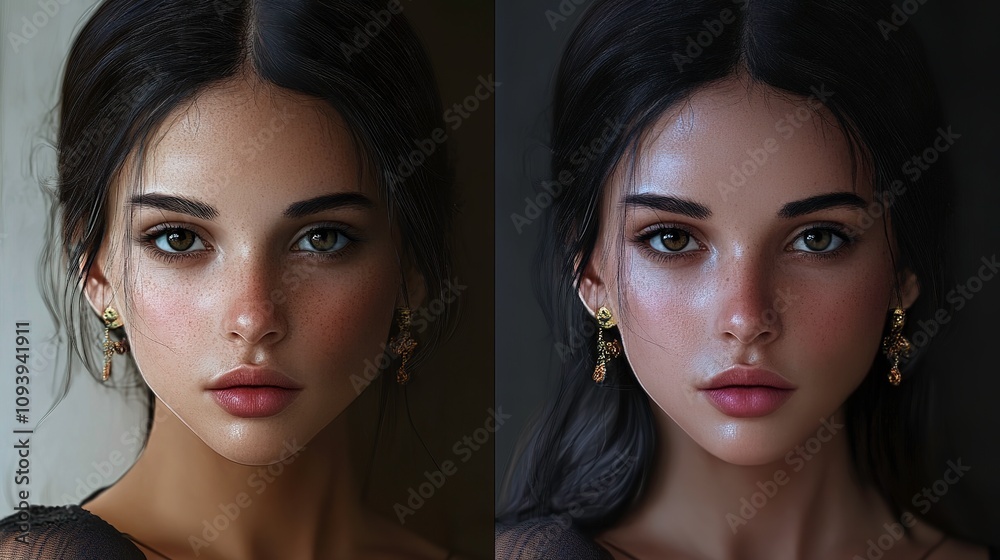 Before and After Digital Illustration Before and After Digital Illustration