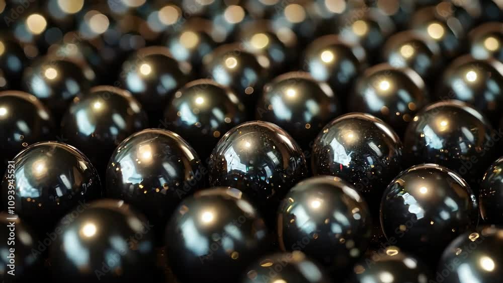 Hundreds of Tahitian black pearls at a pearl farm ready to be made into exotic jewelry. 4K Video Hundreds of Tahitian black pearls at a pearl farm ready to be made into exotic jewelry. 4K Video