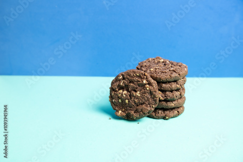 Pile of cereal cookies