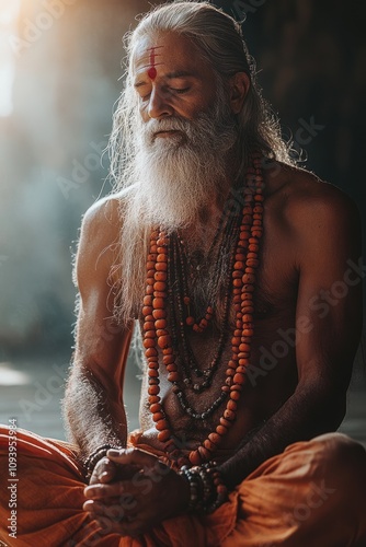 Prayer chain: rosary guide for meditation, essence of faith and devotion, each bead symbolizing a moment of reflection, fostering connection to spirituality,practice of sacred traditions.