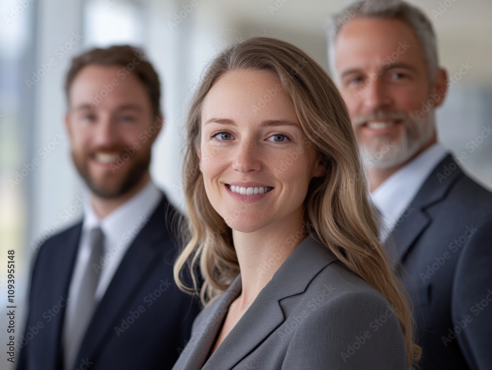 professional group portrait of smiling business people in formal attire professional group portrait of smiling business people in formal attire