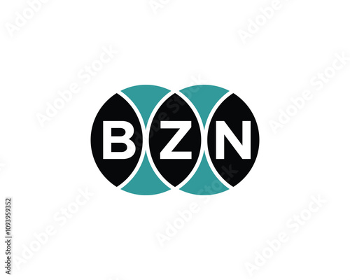 BZN logo design vector template. BZN photo