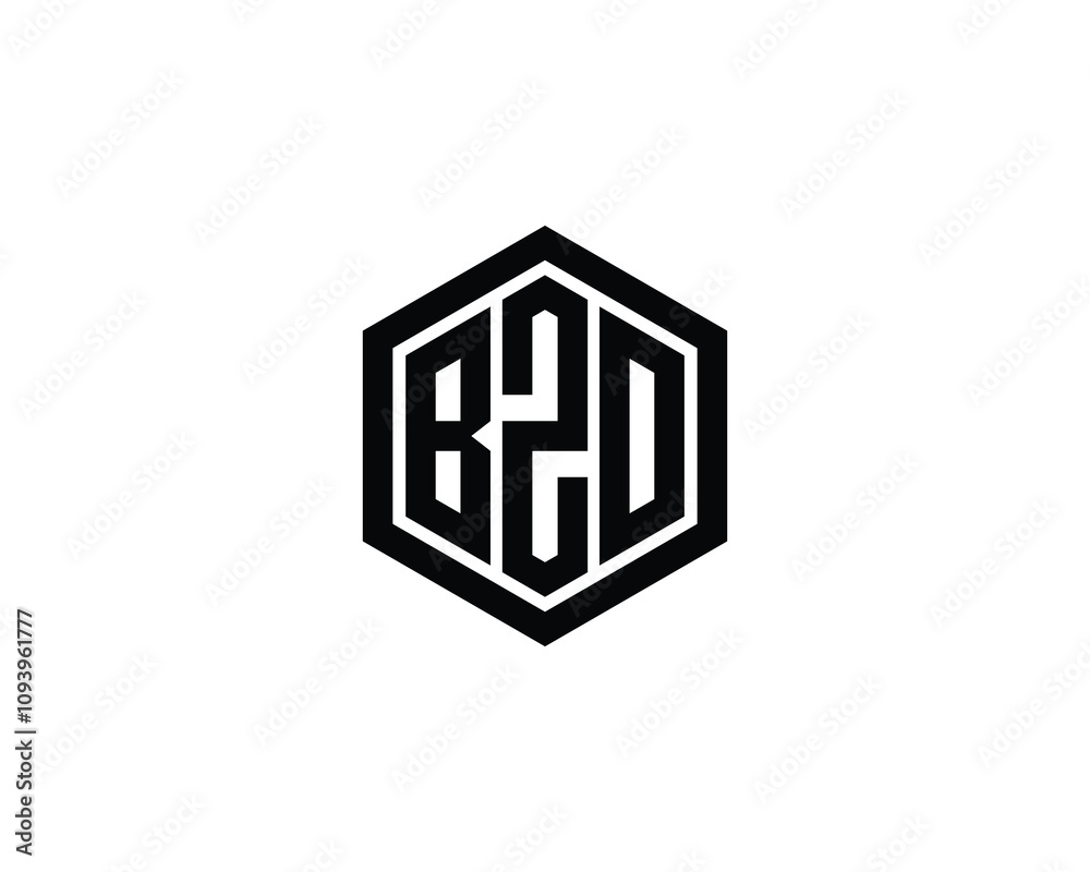 BZO logo design vector template. BZO BZO logo design vector template. BZO