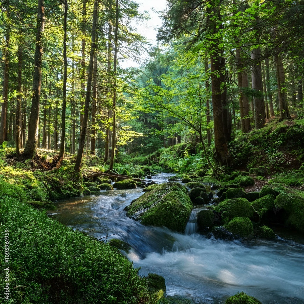 小川の流れる森の奥 小川の流れる森の奥