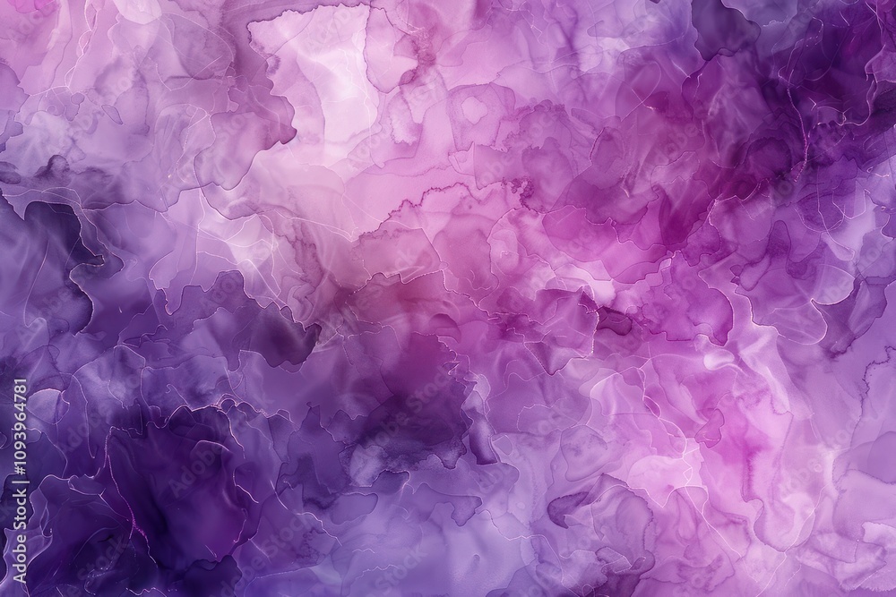 Fototapeta premium Purple fluid watercolor abstract background.