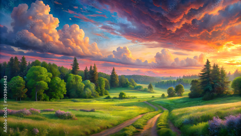 Obraz premium astonishing superb masterpiece landscape.