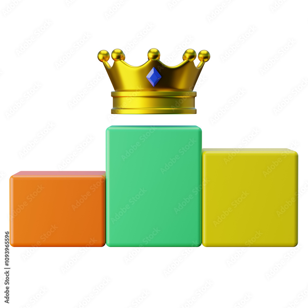 Game Leaderboard Statistic 3D Illustration Game Leaderboard Statistic 3D Illustration