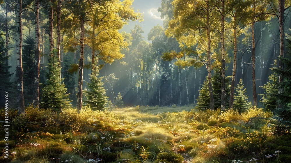 Sun Dappled Forest Path: A Tranquil Walk Through Nature Sun Dappled Forest Path: A Tranquil Walk Through Nature