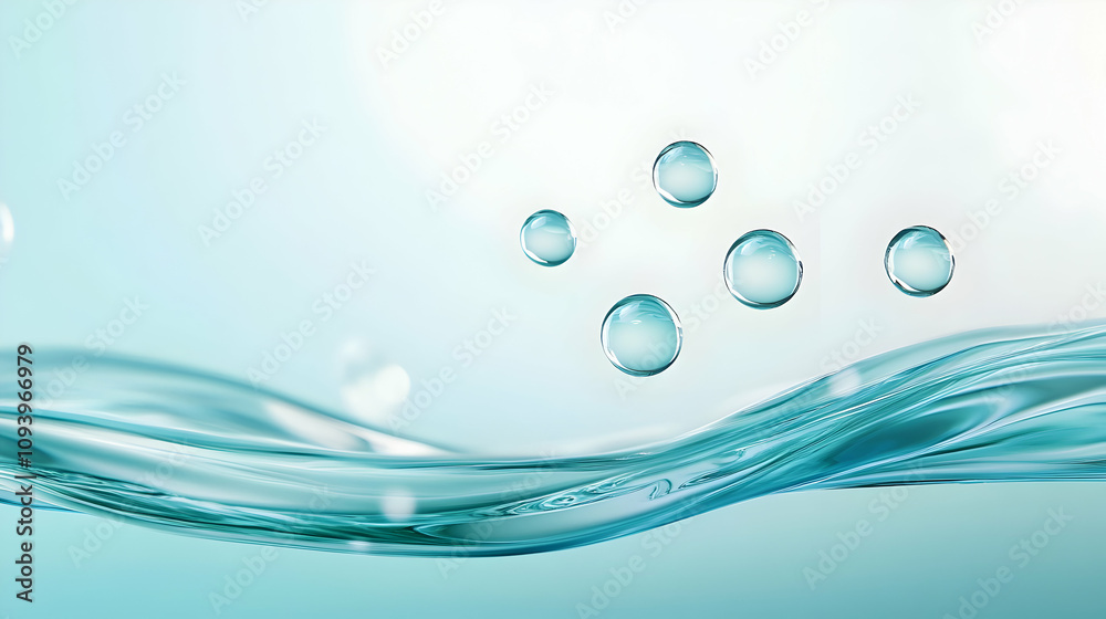 Water surface with round balls background Water surface with round balls background