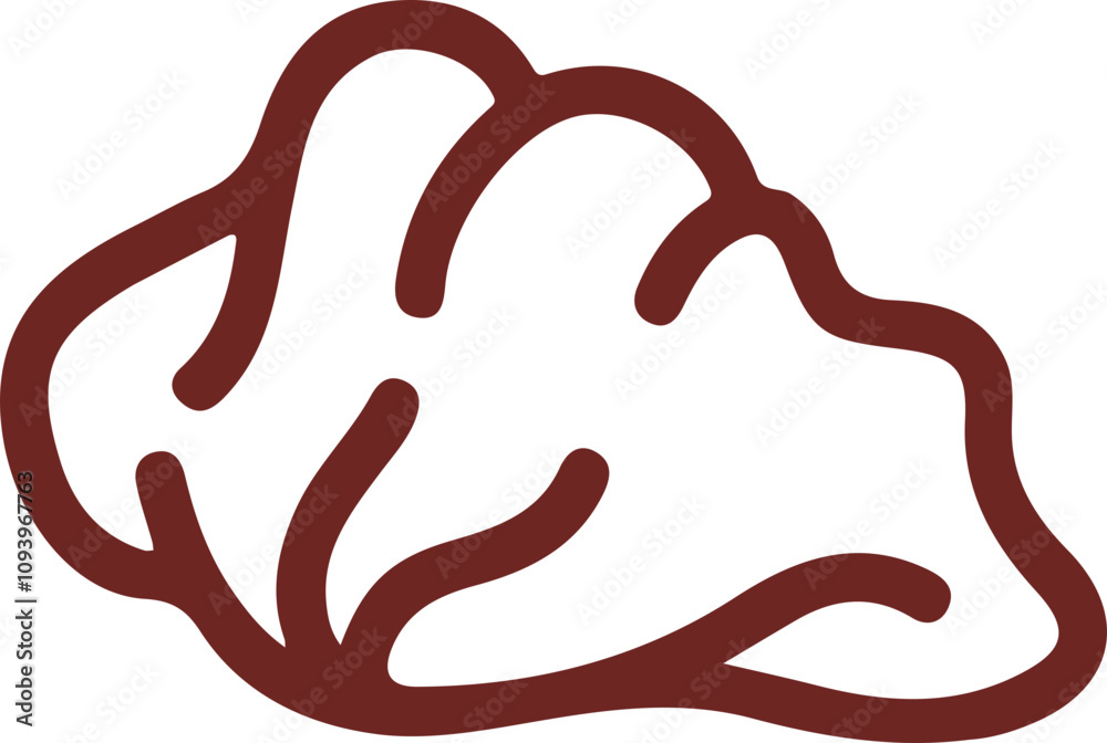 Simple Minimalist Dumpling Icon Logo Simple Minimalist Dumpling Icon Logo