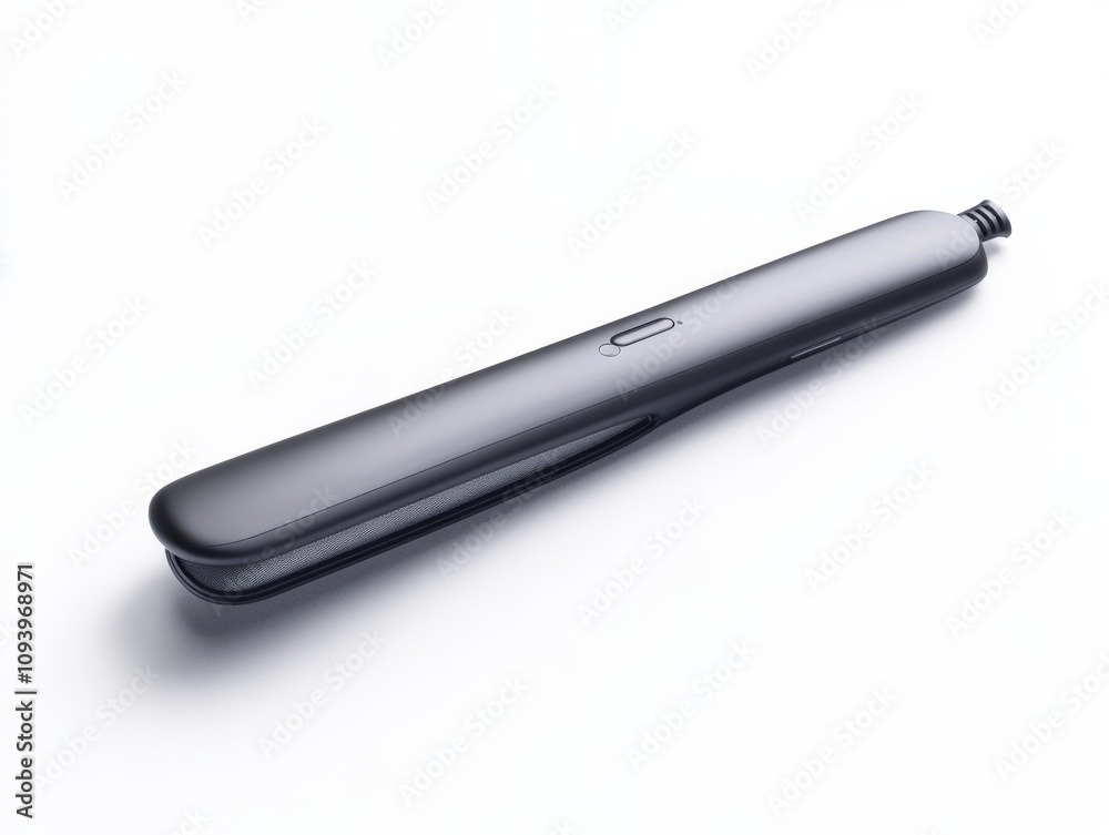 sleek and modern hair straightener on a clean background sleek and modern hair straightener on a clean background