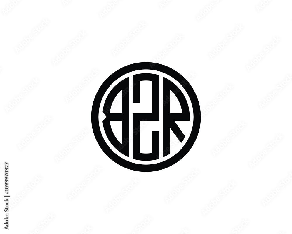 BZR logo design vector template. BZR BZR logo design vector template. BZR