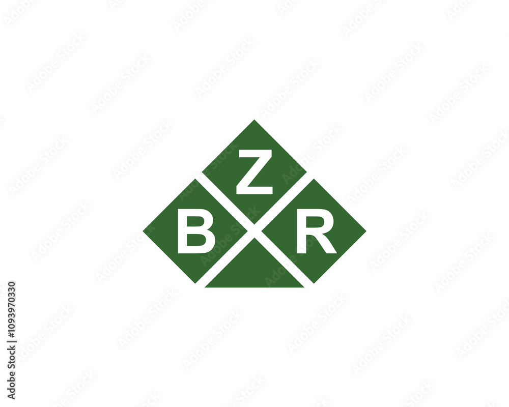 BZR logo design vector template. BZR BZR logo design vector template. BZR