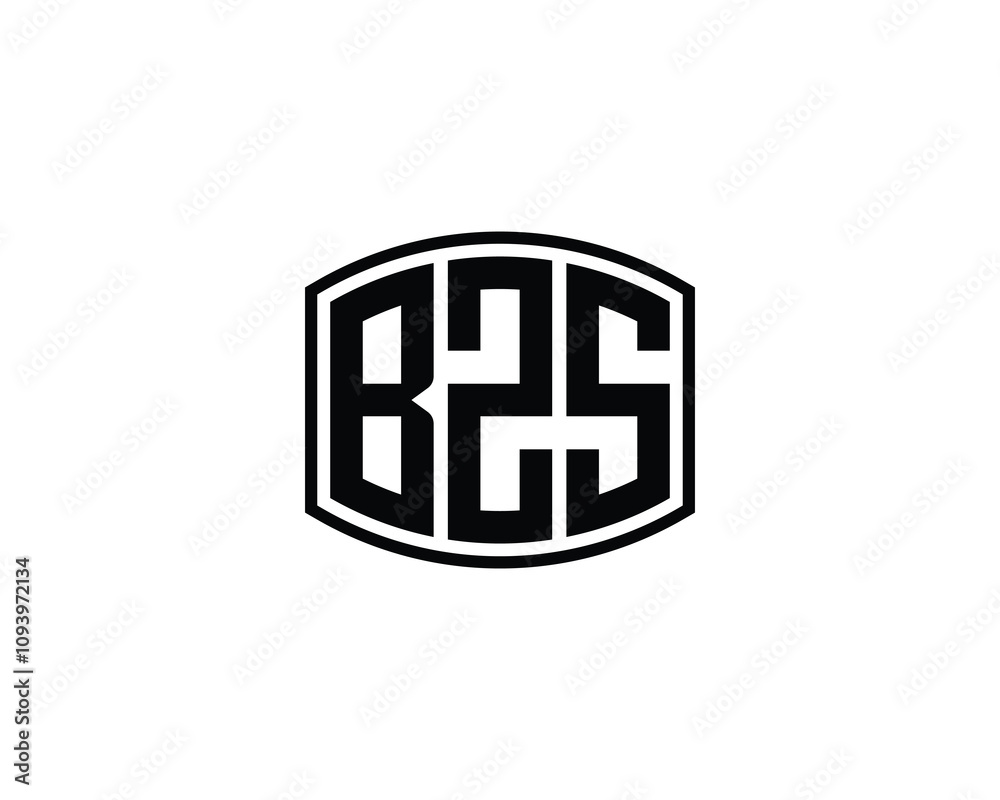 BZS logo design vector template. BZS BZS logo design vector template. BZS