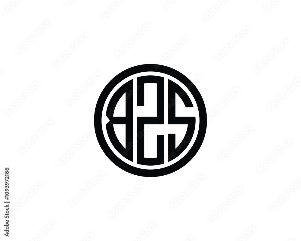 BZS logo design vector template. BZS BZS logo design vector template. BZS