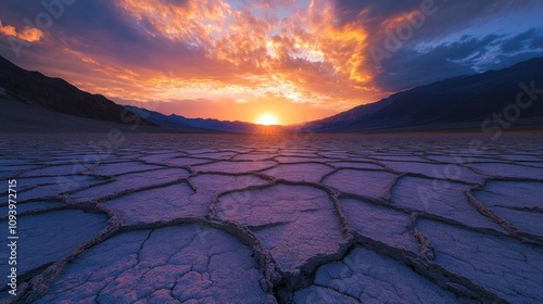 Majestic Sunset over Badwater Basin, Death Valley National Park