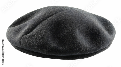 Dark Gray Wool Flat Cap, a Soft & Textured Headwear Accessory