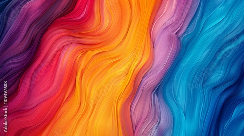 Abstract colorful wave pattern for design purposes.